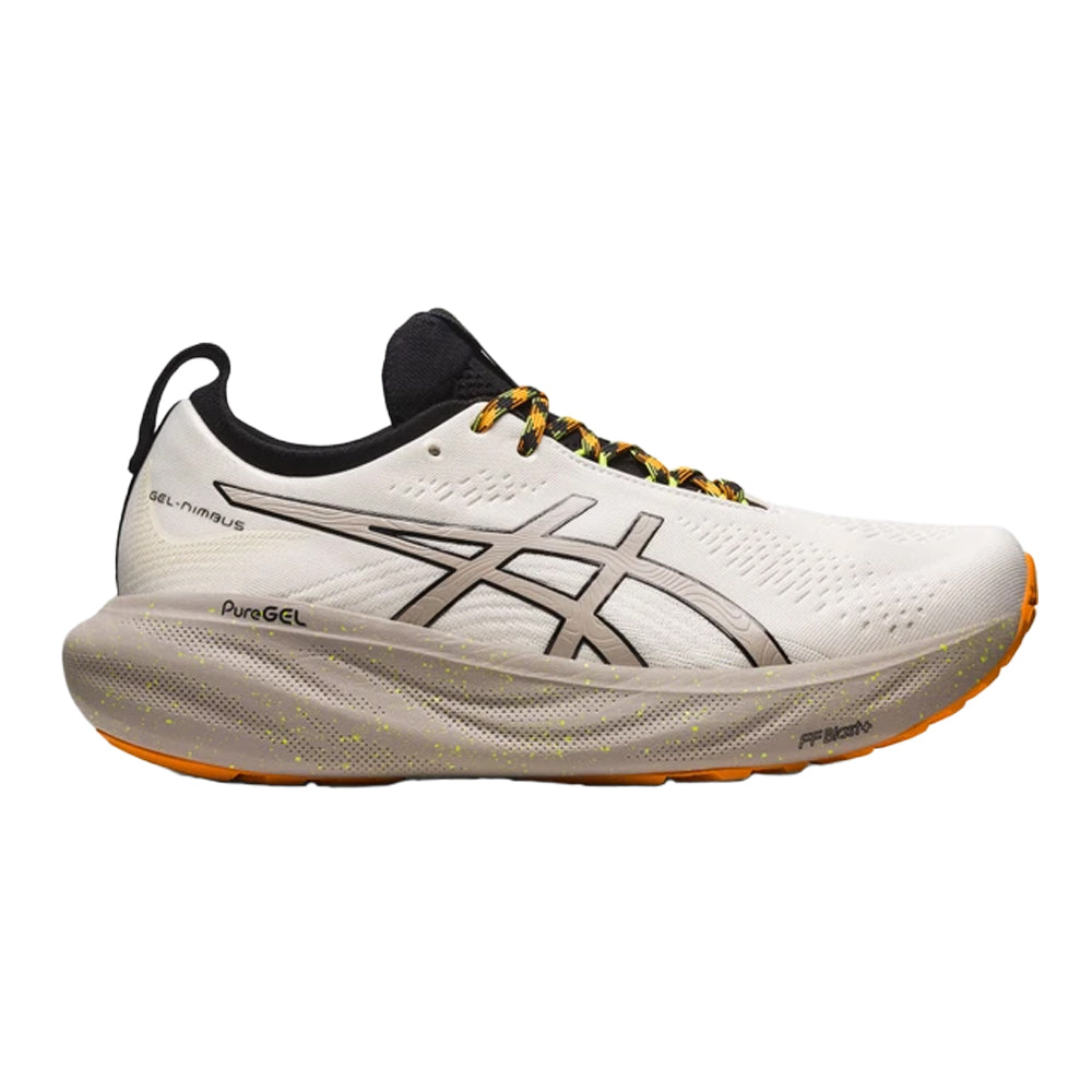 Men's Asics Gel-Nimbus 25 TR, Nature Bathing/Neon Lime, 10 D Medium