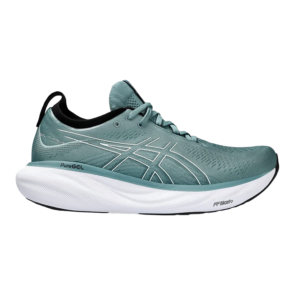 Men's Asics Gel-Nimbus 25, Foggy Teal/Pure Aqua, 14 D Medium