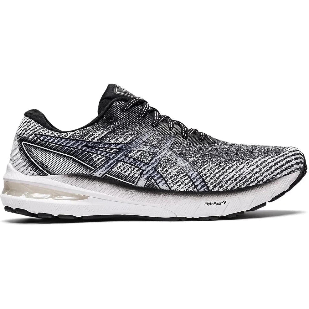 Men's Asics GT-2000 10, WHITE/BLACK, 11 D Medium