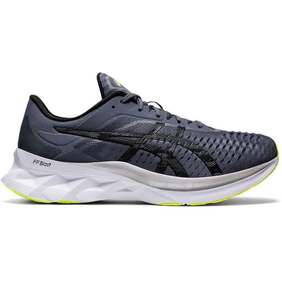 Men's Asics NovaBlast, Sheet Rock/Black, 12.5 D Medium