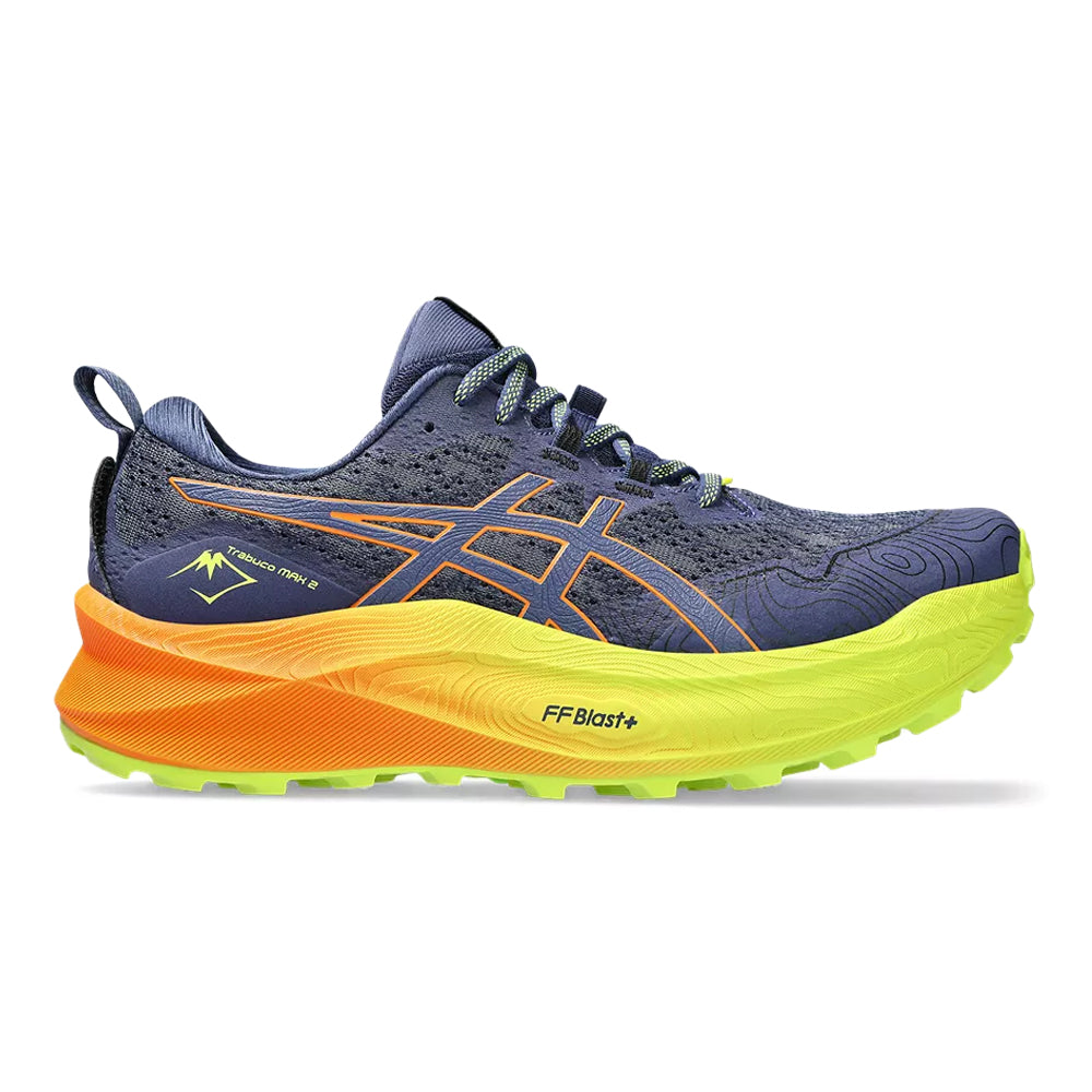 Men's Asics Trabuco Max 2, Deep Ocean/Bright Orange, 8.5 D Medium