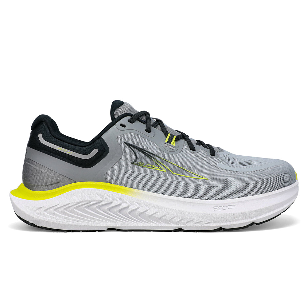 Men's Altra Paradigm 7, Gray/Lime, 11 D Medium