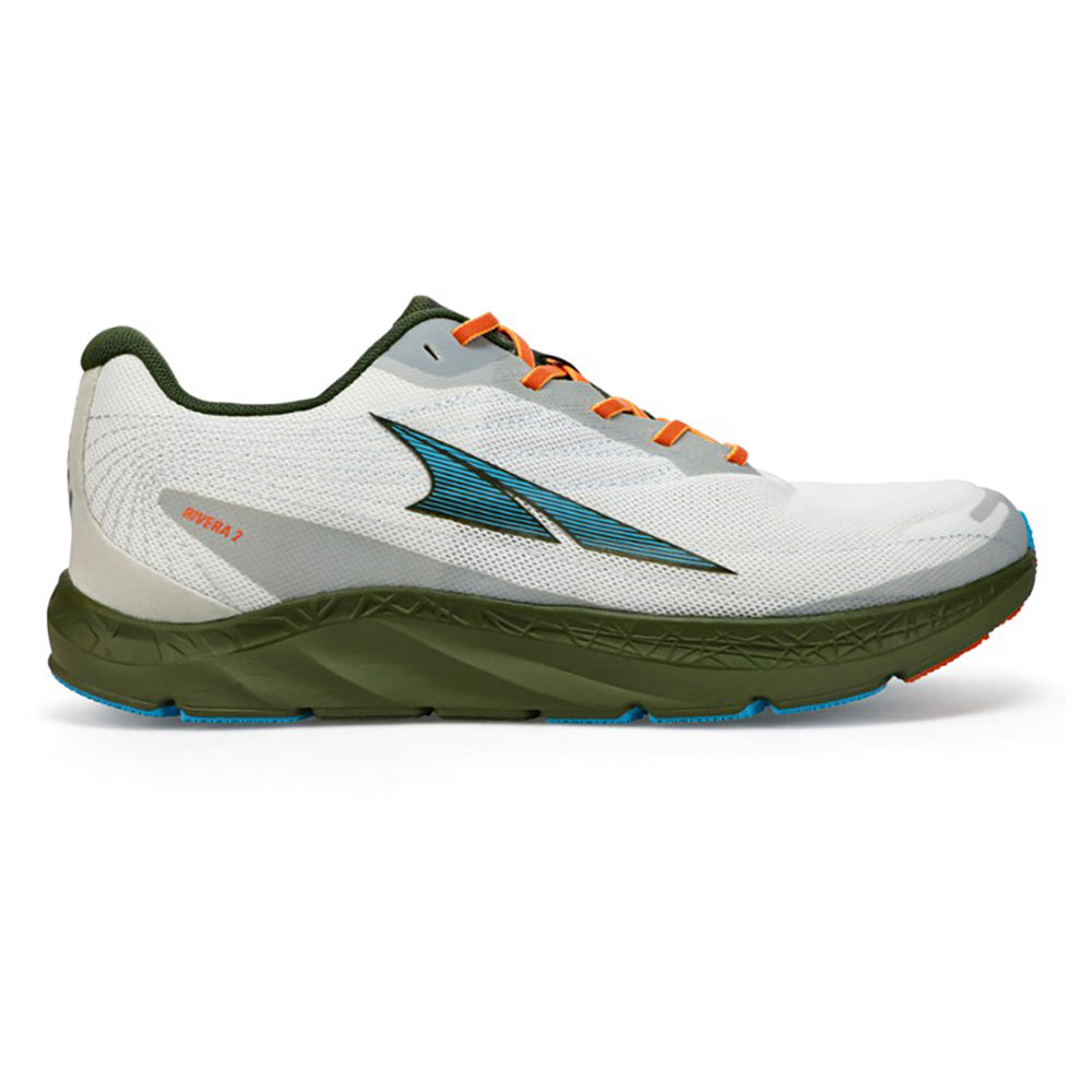 Men's Altra Rivera 2, White/Green, 9.5 D Medium