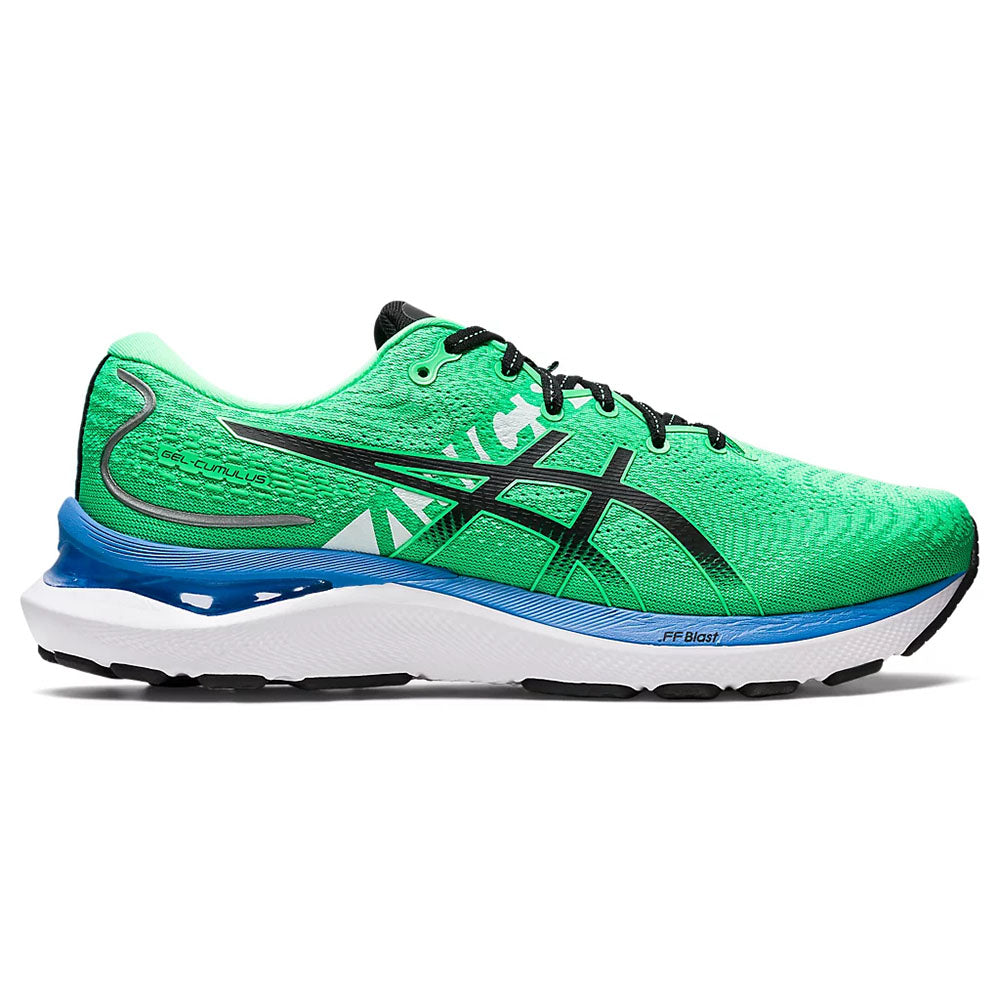 Men's Asics Gel-Cumulus 24 Ekiden, New Leaf/Black, 12 D Medium
