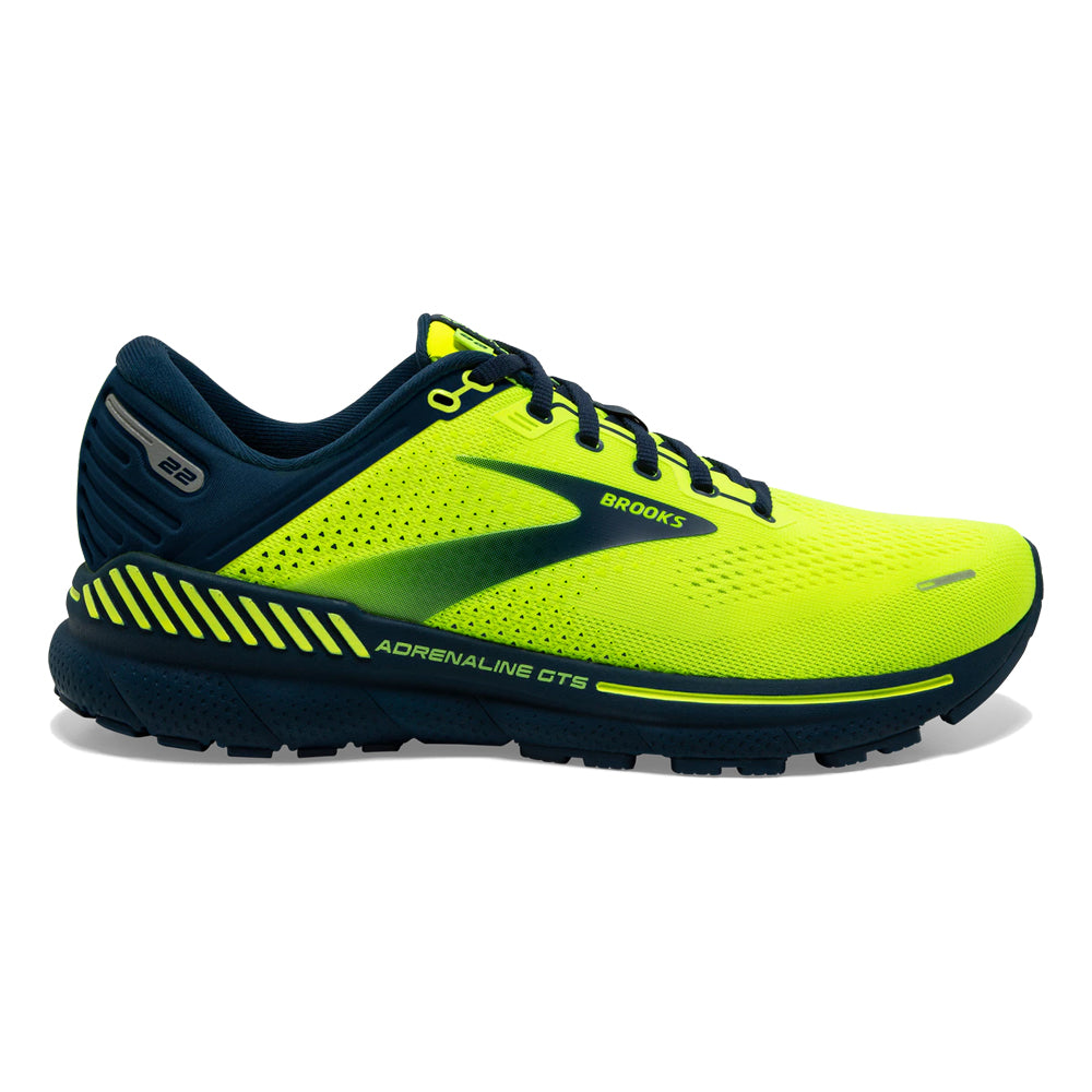 Men's Brooks Adrenaline GTS 22, Nightlife/Titan, 10 D Medium