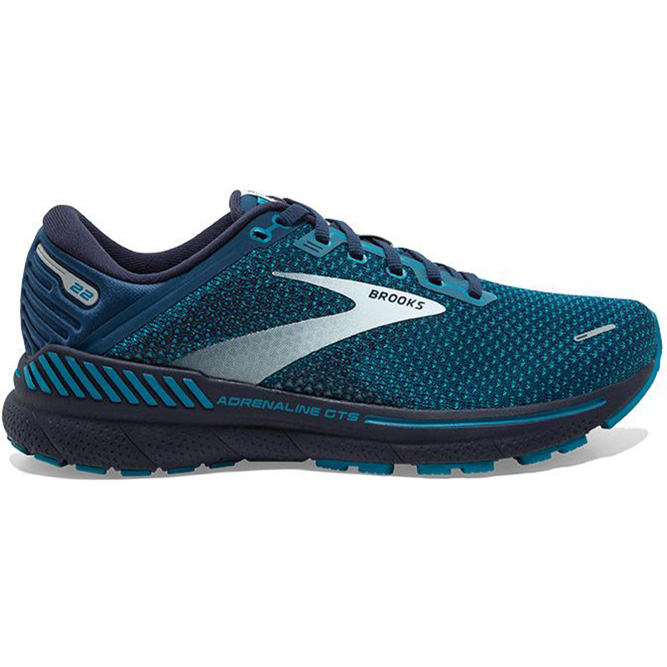 Men's Brooks Adrenaline GTS 22, Titan/Teal/Grey, 11.5 D Medium