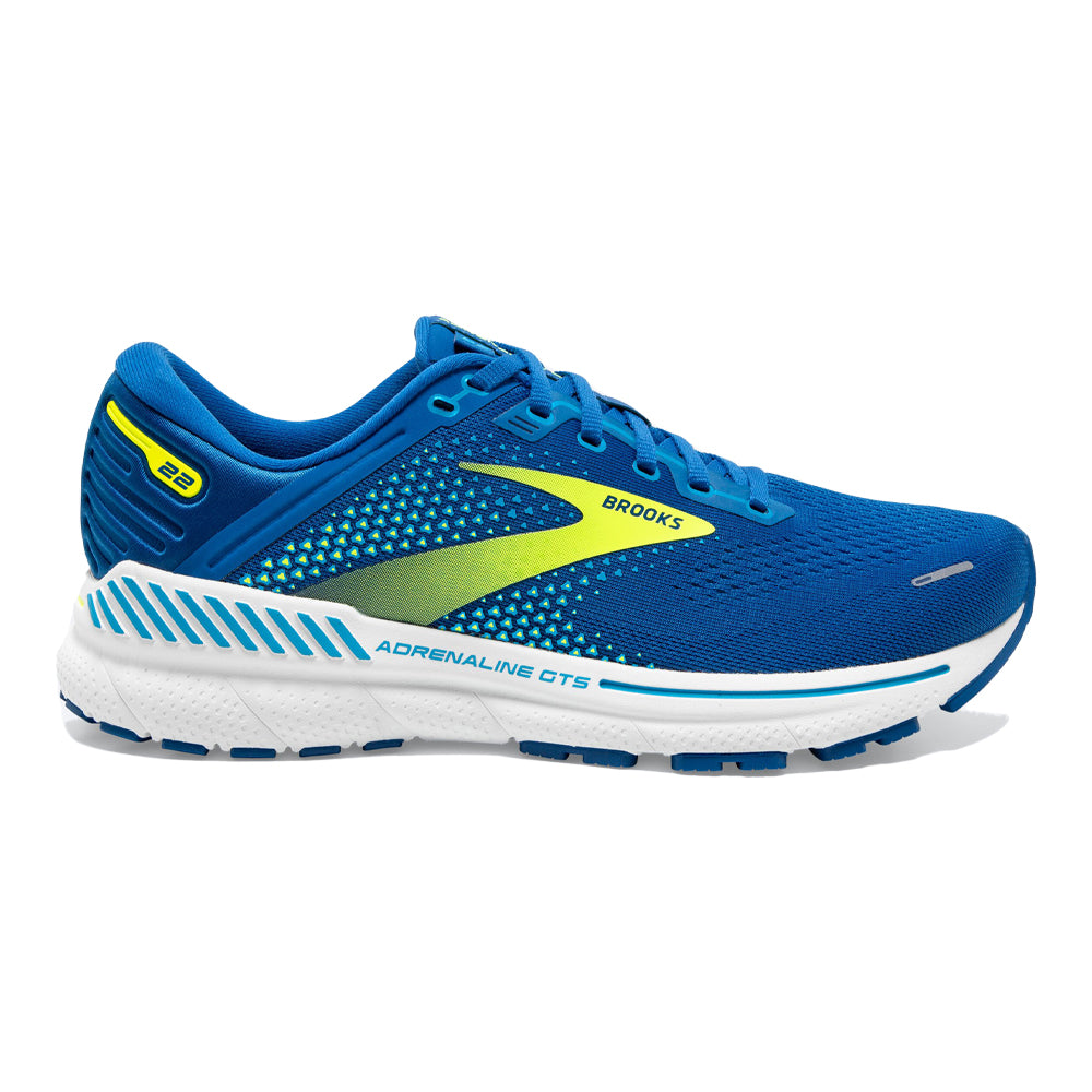 Men's Brooks Adrenaline GTS 22, Blue/Nightlife/White, 12.5 D Medium