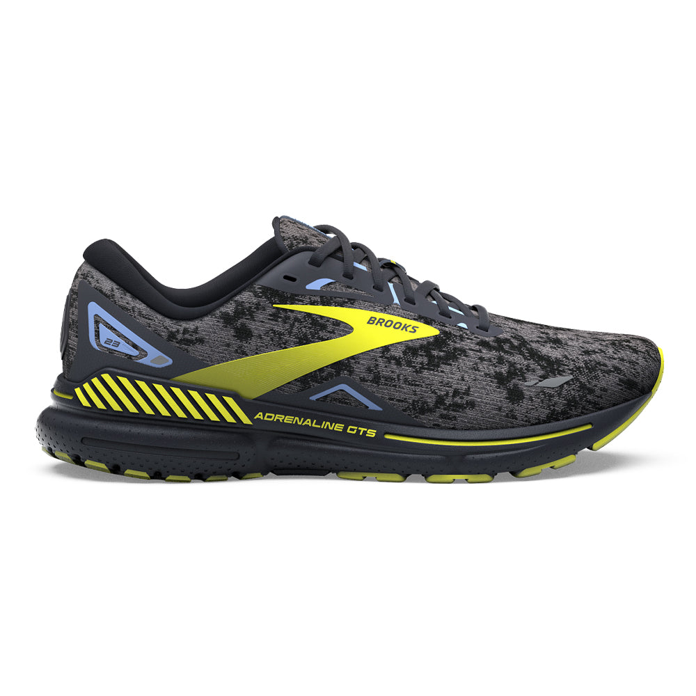 Men's Brooks Adrenaline GTS 23, Nine Iron/Folkstone/Sulphur, 15 D Medium