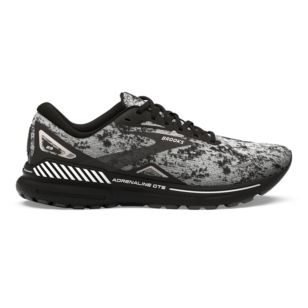 Men's Brooks Adrenaline GTS 23, White/Grey/Black, 15 2E Wide