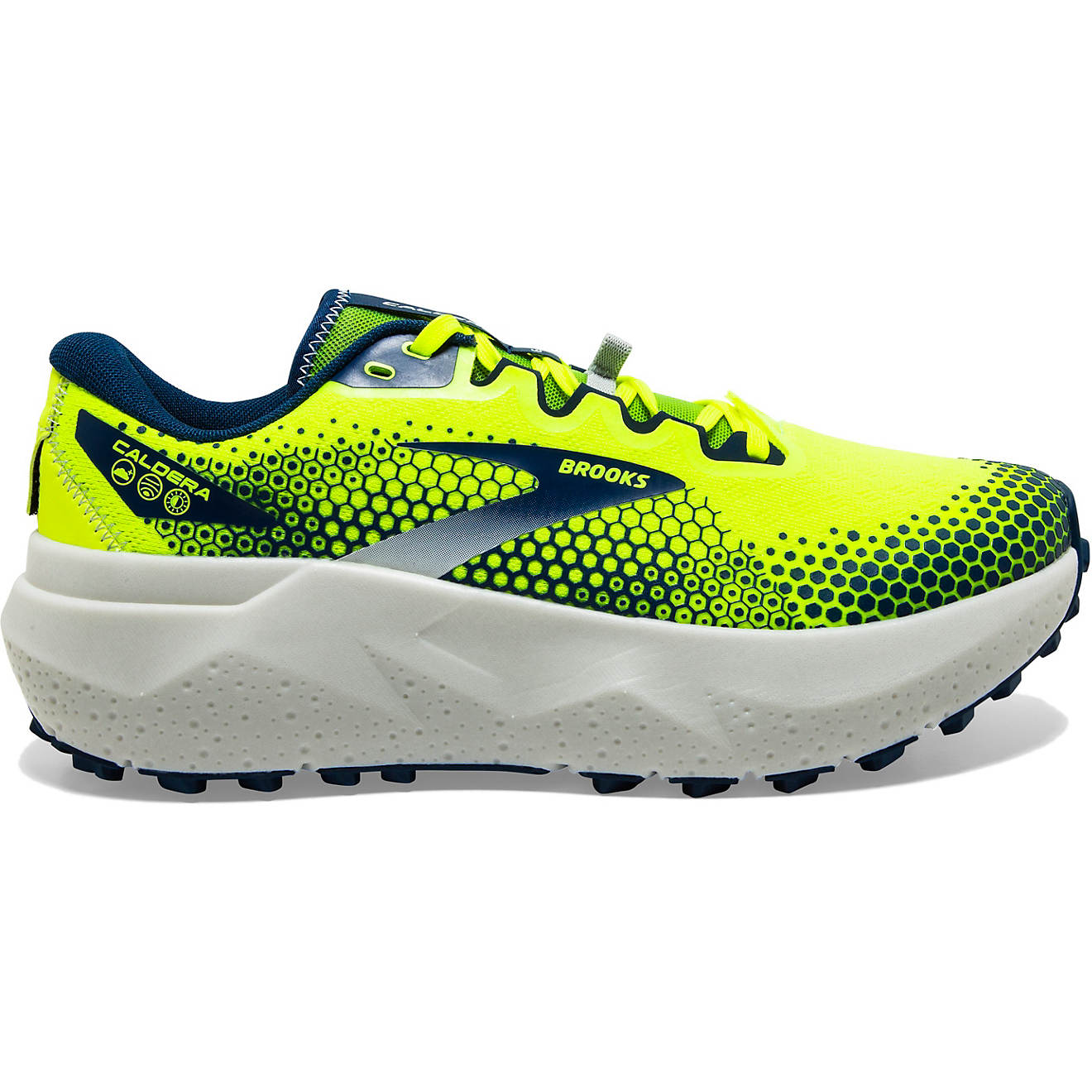 Men's Brooks Caldera 6, Nightlife/Titan/Oyster Mushroom, 12 D Medium