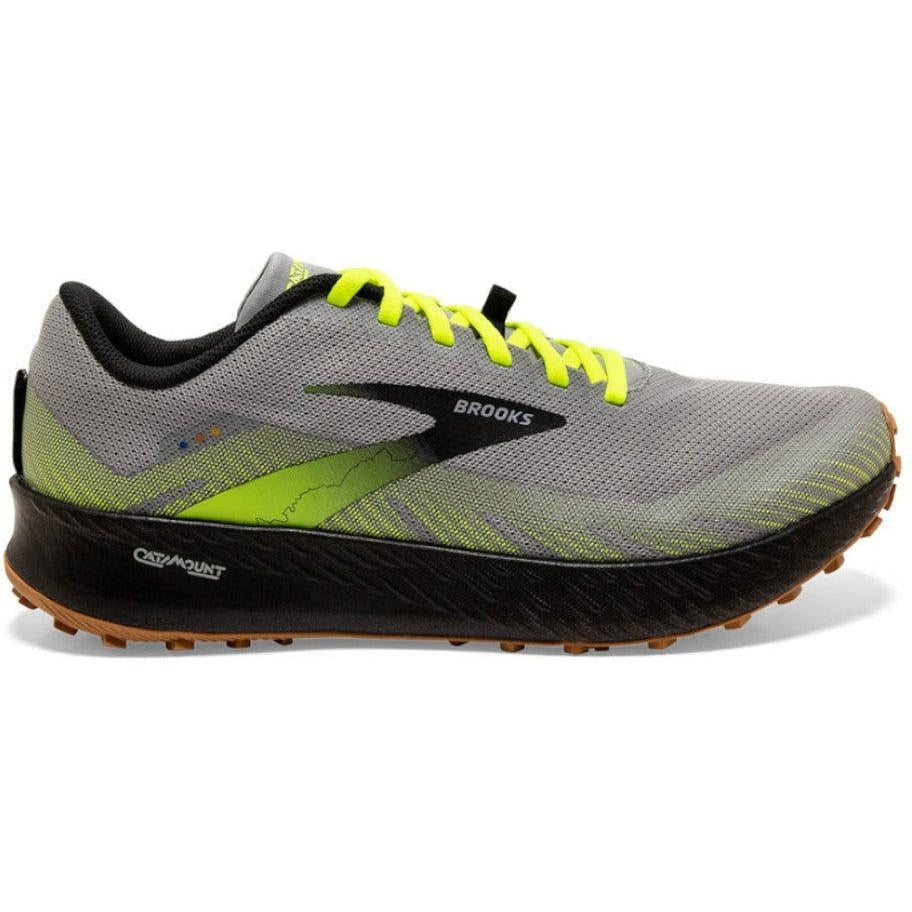 Men's Brooks Catamount, Grey/Nightlife/Black, 13 D Medium