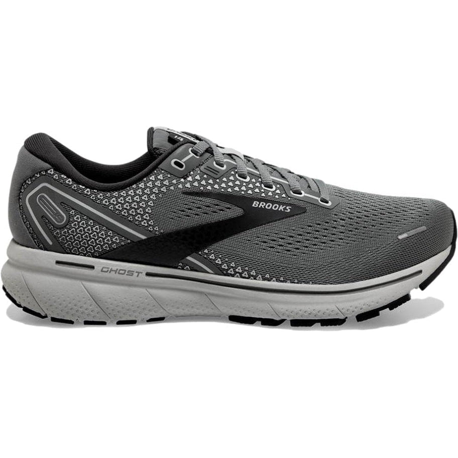Men's Brooks Ghost 14, Grey/Alloy/Oyster, 13 B Narrow