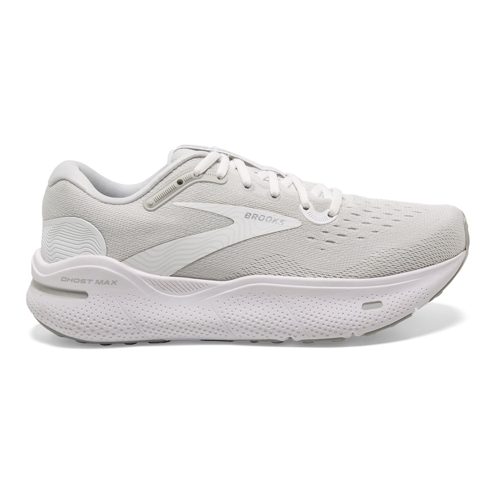 Brooks Ghost Max Running Shoes White Oyster Silver Mens Sz 13 Wide 2E Men main image 4