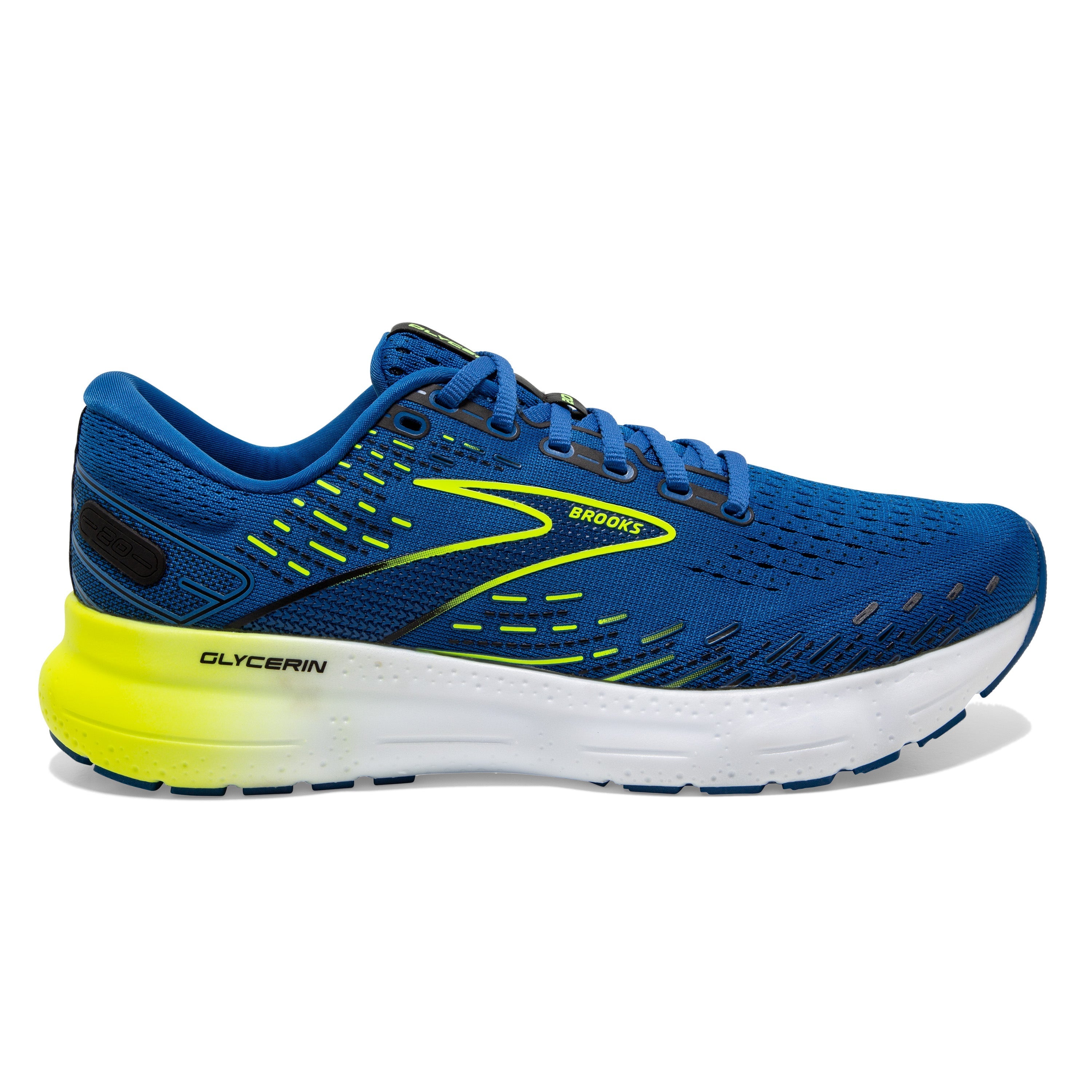 Men's Brooks Glycerin 20, Blue/Nightlife/White, 11.5 D Medium