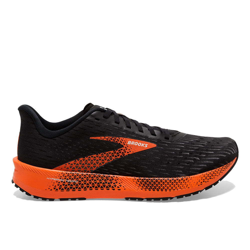 Men's Brooks Hyperion Tempo, Black/Flame/Grey, 11 D Medium