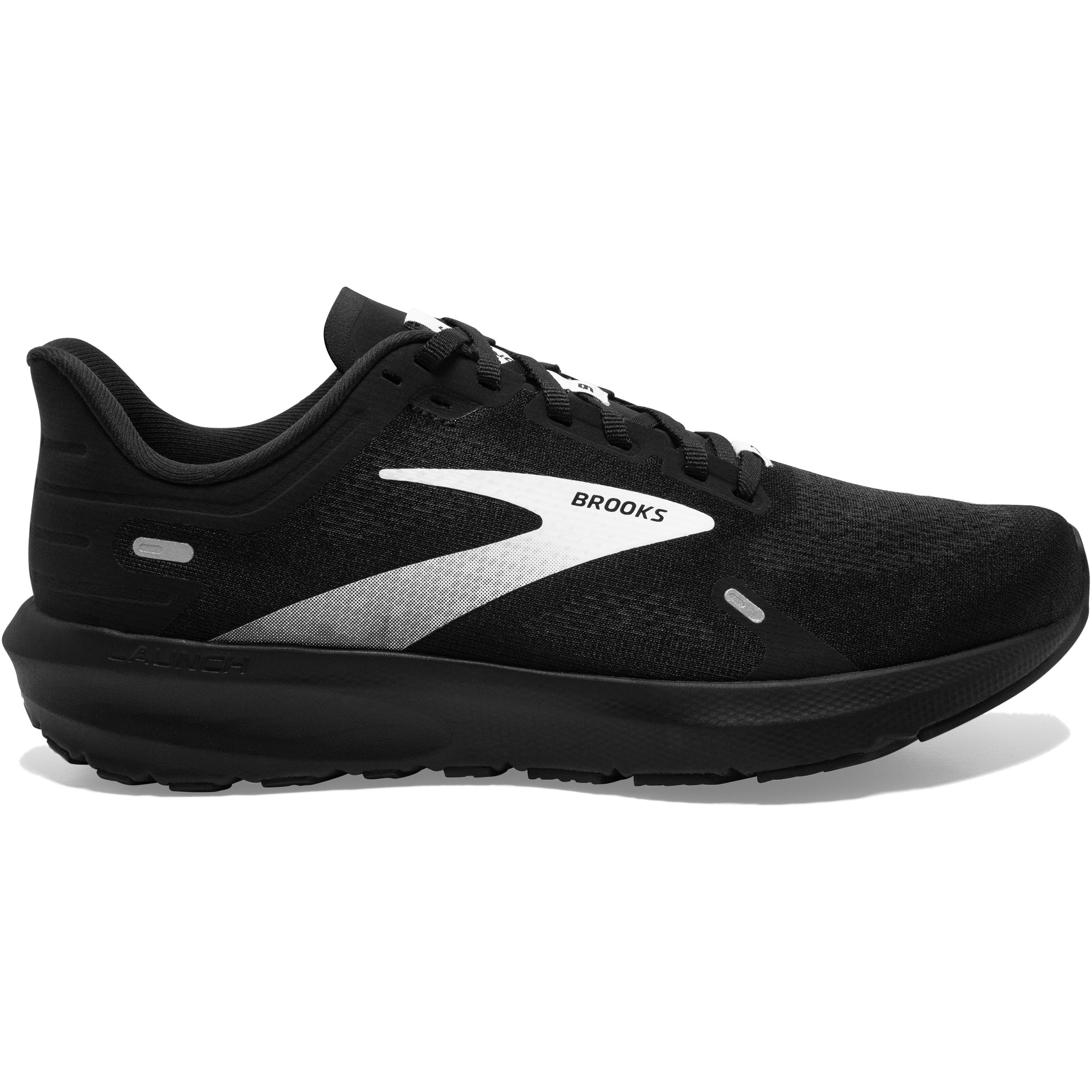 Men's Brooks Launch 9, Black/White, 12.5 D Medium