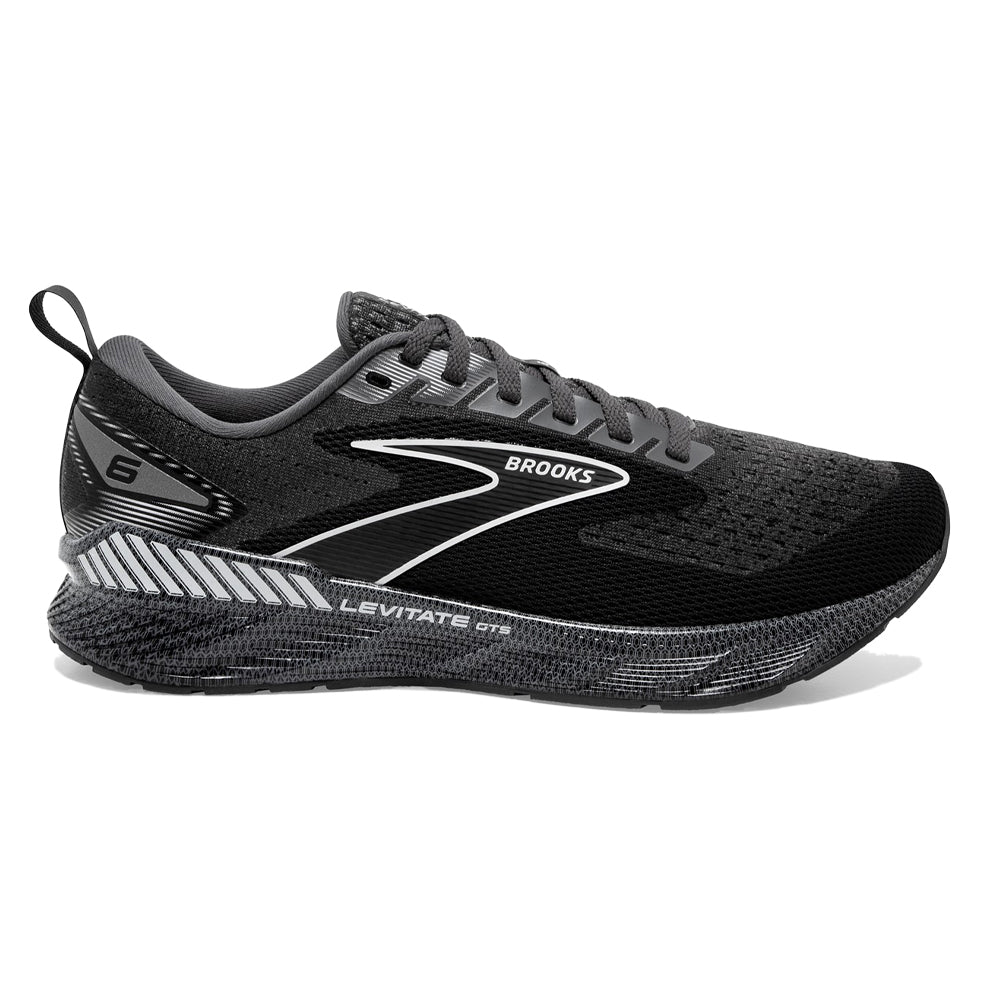 Men's Brooks Levitate GTS 6, Blackened Pearl/Ebony/White, 14 D Medium