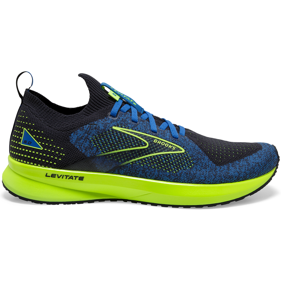 Men's Brooks Levitate Stealthfit 5, India Ink/Blue/Nightlife, 10.5 D Medium