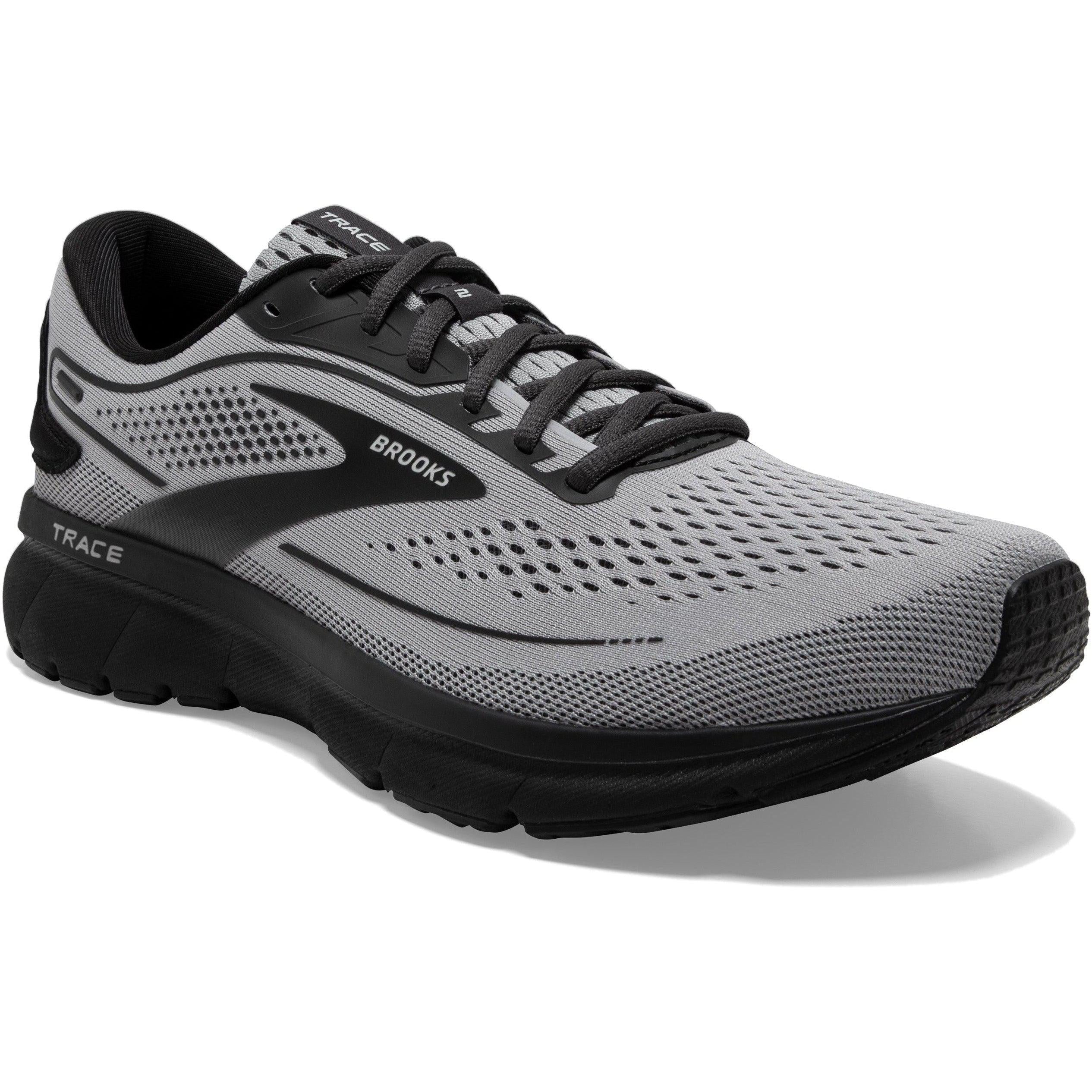 Men's Brooks Trace 2, Alloy/Black/Ebony, 7.5 D Medium