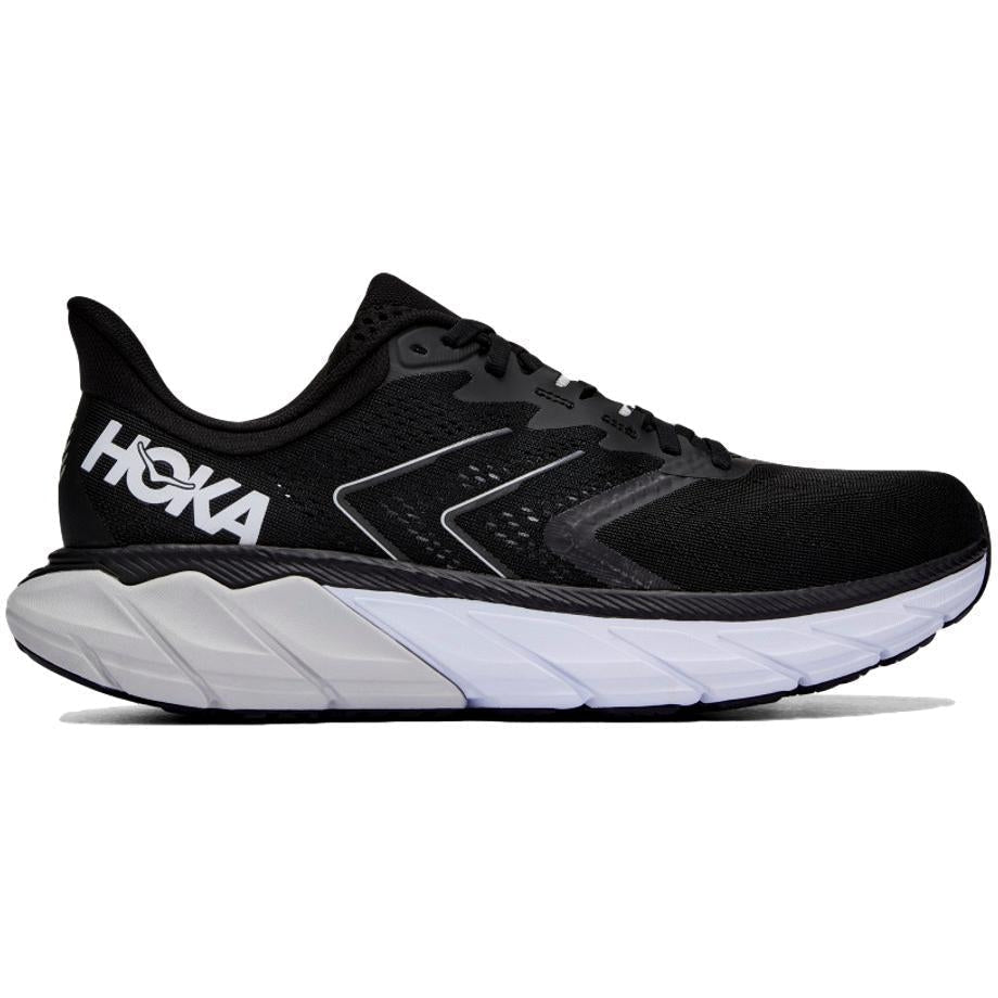 Men's Hoka Arahi 5, Black/White, 10 2E Wide