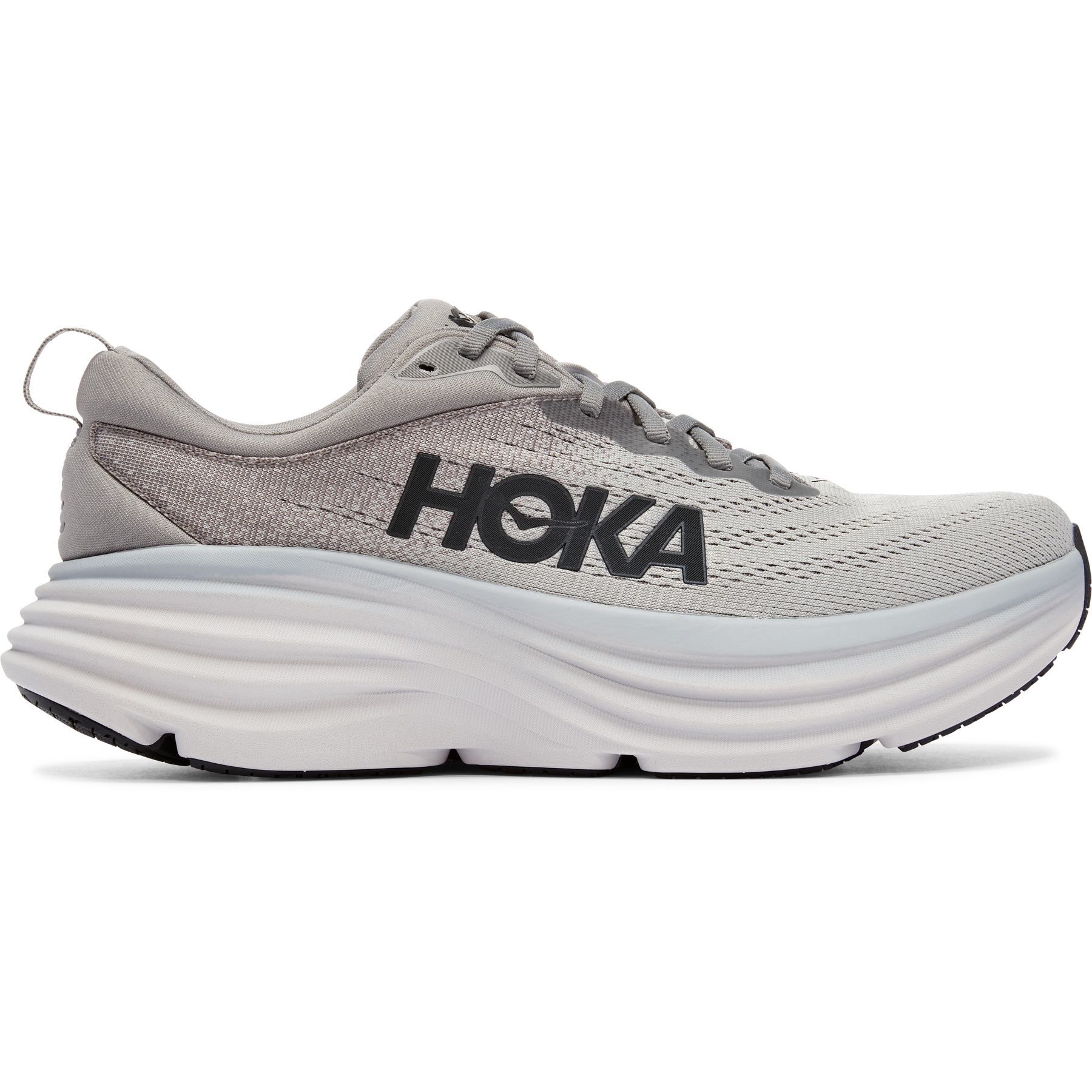 Men's Hoka Bondi 8, Sharkskin/Harbor Mist, 11.5 D Medium