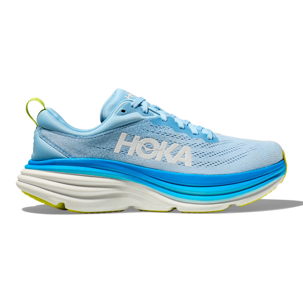 Men's Hoka Bondi 8, Airy Blue/Diva Blue, 12 D Medium