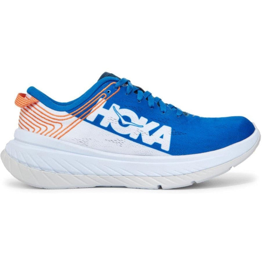 Men's Hoka Carbon X, Imperial Blue/White, 12 D Medium