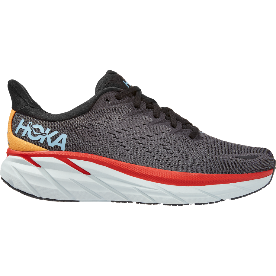 Men's Hoka Clifton 8, Anthracite/Castlerock, 8.5 2E Wide