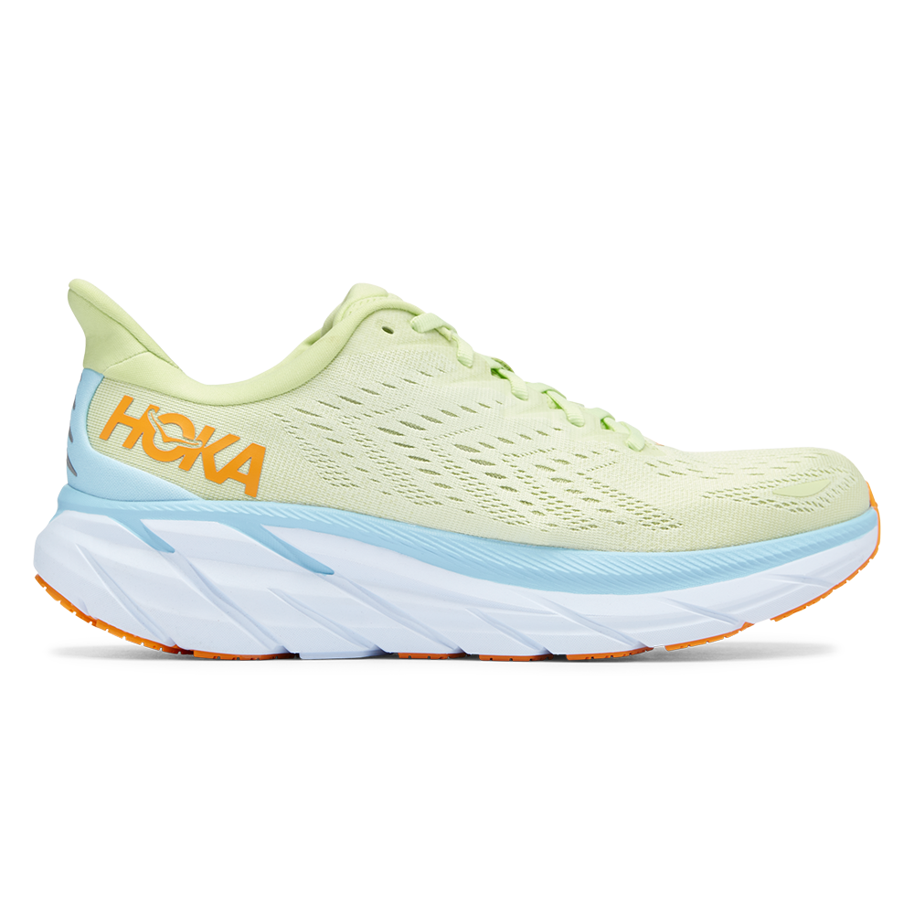 Men's Hoka Clifton 8, Butterfly/Summer Song, 9.5 D Medium