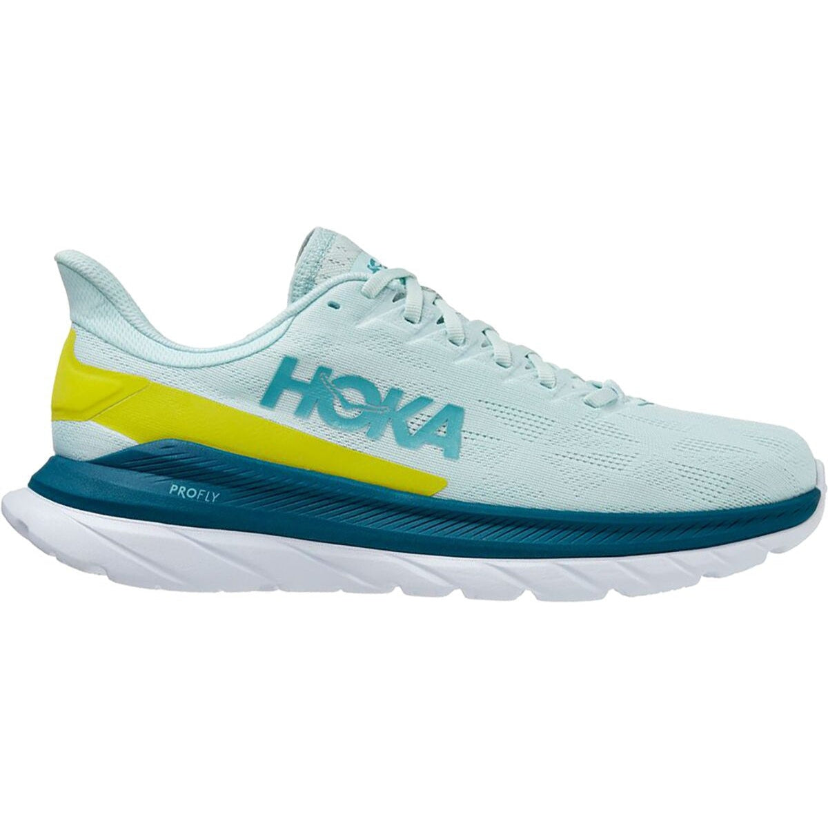 Men's Hoka Mach 4, Blue Glass/Evening Primrose, 9 D Medium