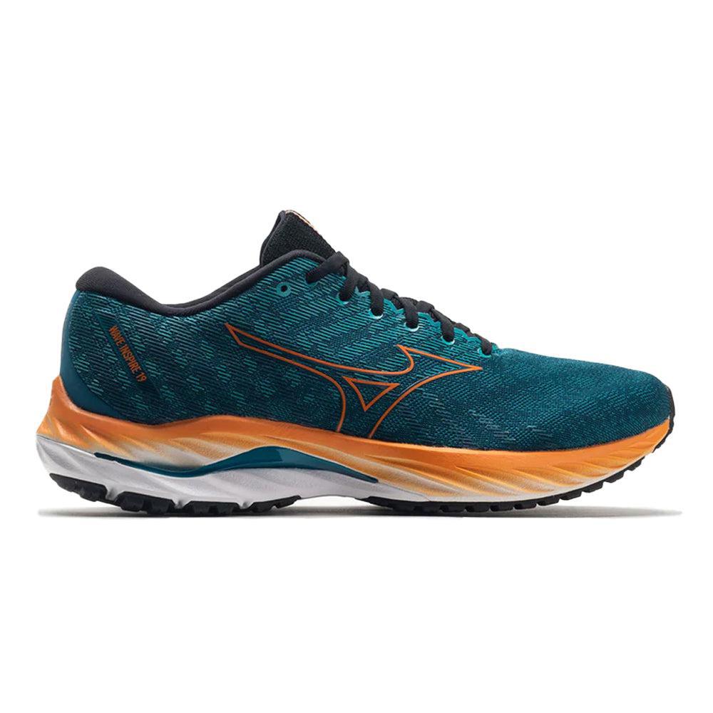 Men's Mizuno Wave Inspire 19, Ink Blue/Bird Of Paradise, 11.5 D Medium