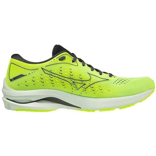 Men's Mizuno Wave Rider 25, Neo Lime, 12 D Medium