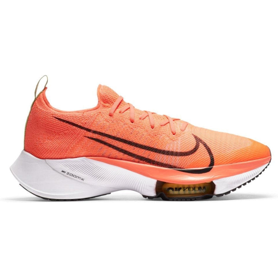 Men's Nike Air Zoom Tempo NEXT%, Bright Mango/Black/Citron Pulse, 13 D Medium