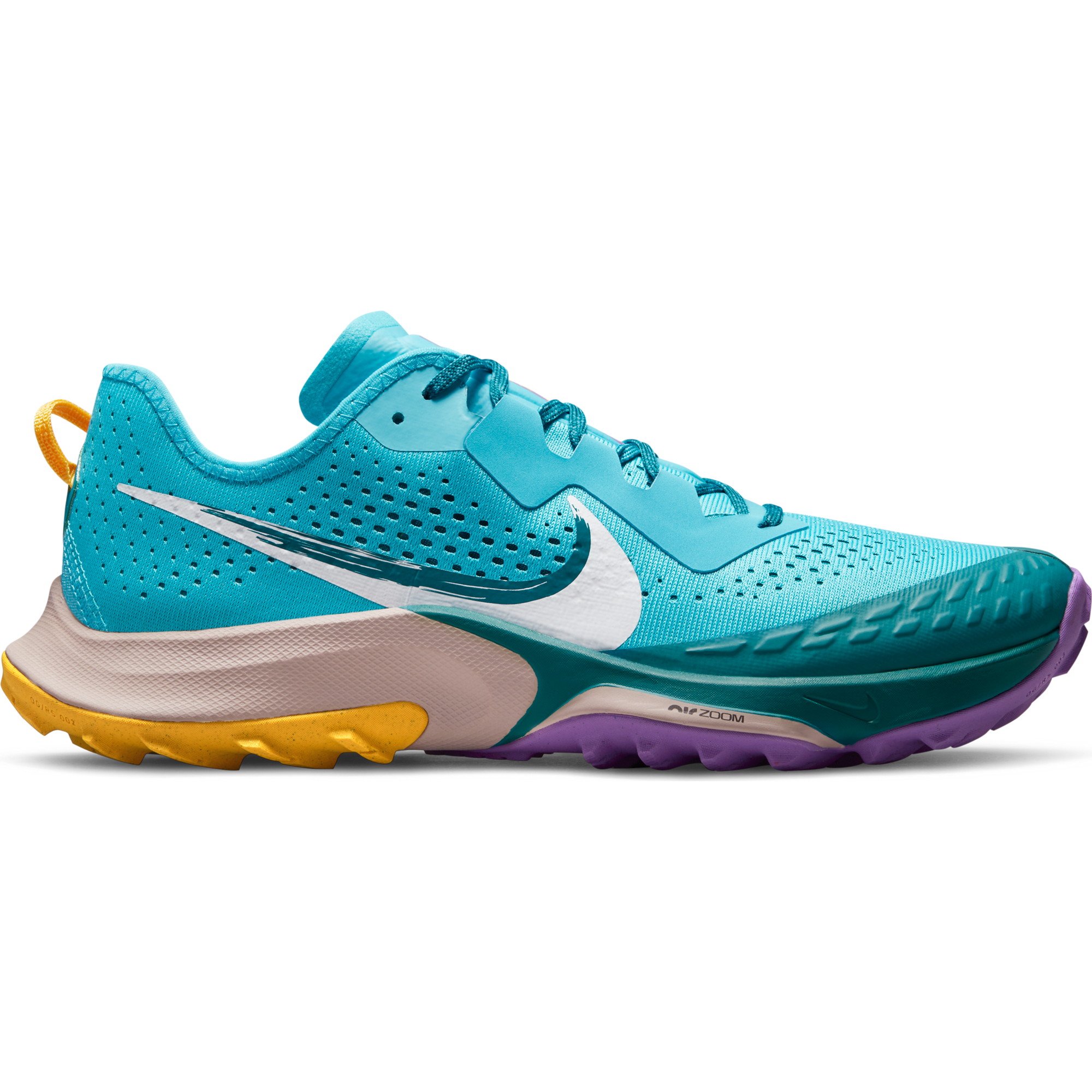 Men's Nike Air Zoom Terra Kiger 7, Turquoise Blue/White-Mystic Teal, 9 D Medium