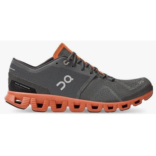 Men's On Cloud X, Rust/Rock, 11.5 D Medium