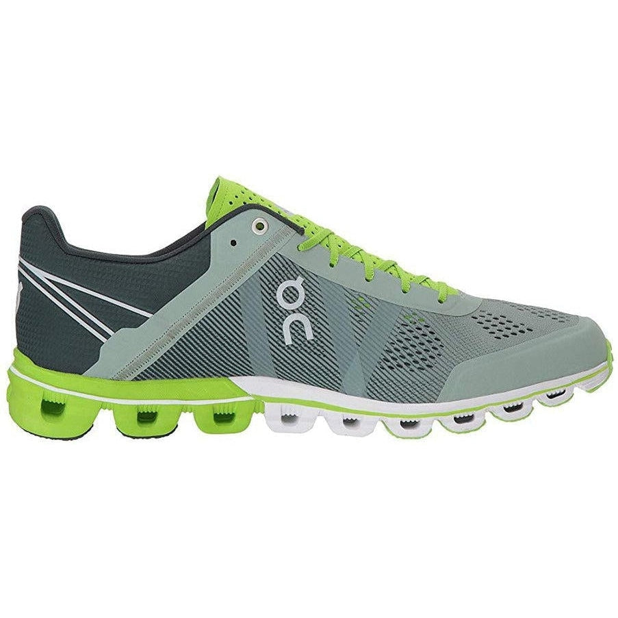 Men's On Cloudflow, Moss/Lime, 8 D Medium