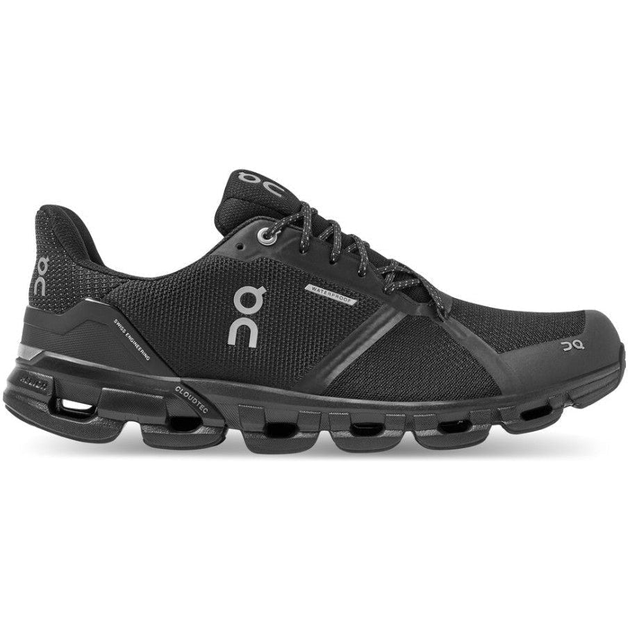 Men's On Cloudflyer Waterproof, Black/Lunar, 10.5 D Medium