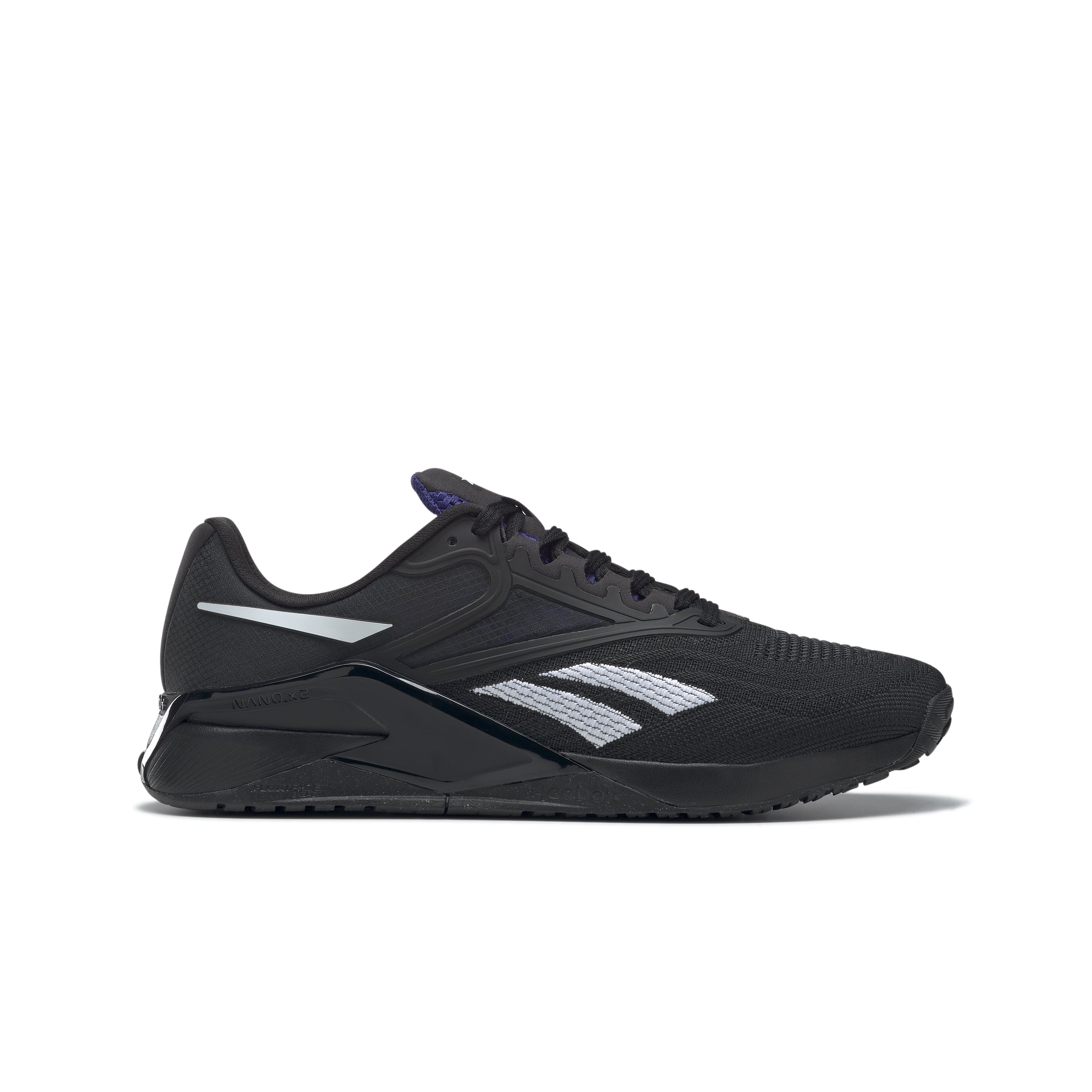 Men's Reebok Nano X2, Core Black/Bold Purple/Ftwr White, 12.5 D Medium