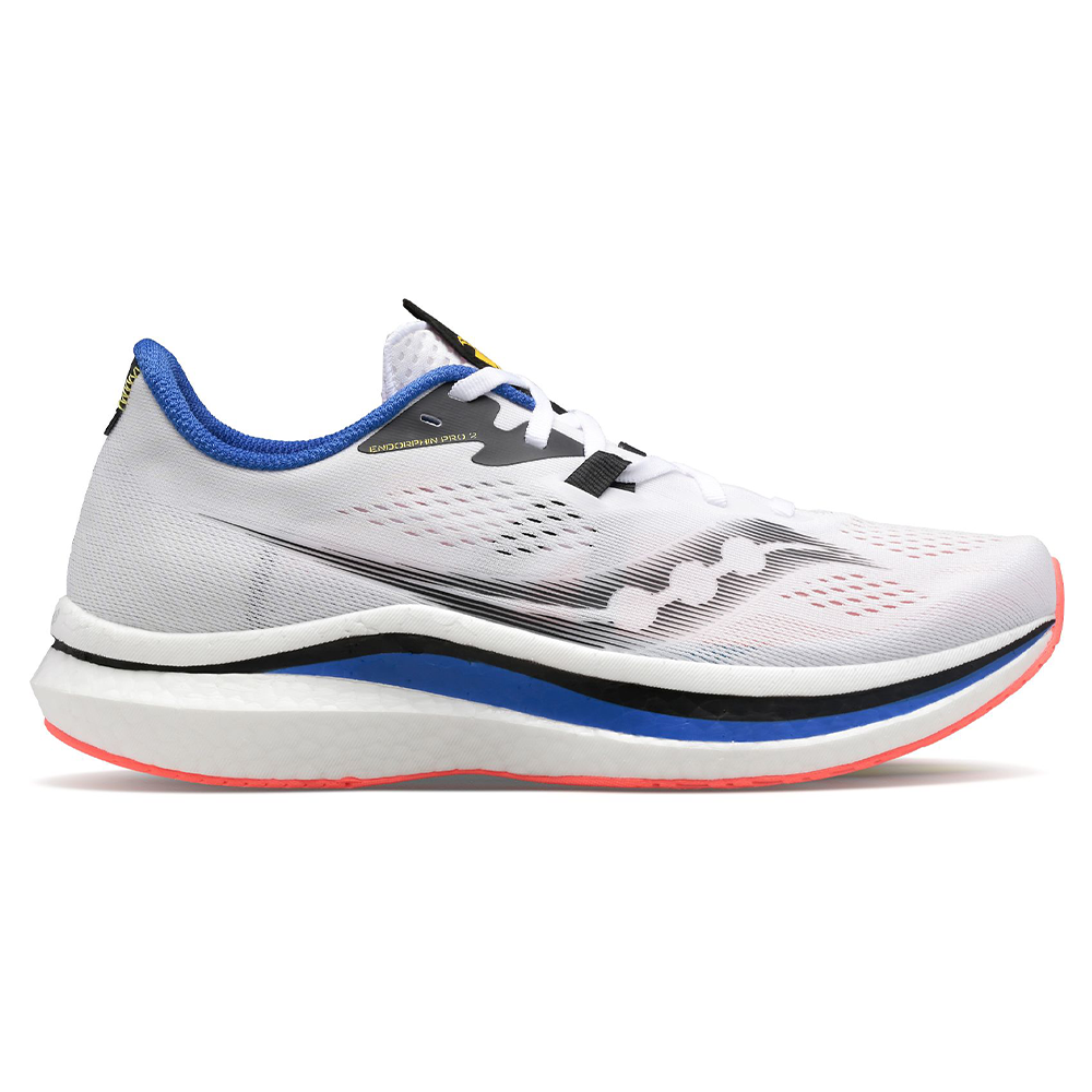 Men's Saucony Endorphin Pro 2, White Black Vices, 12 D Medium