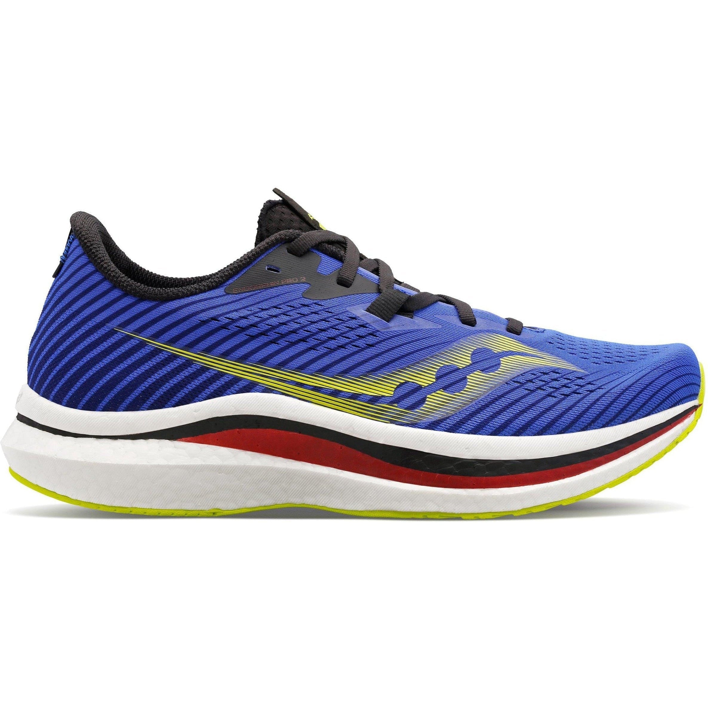 Men's Saucony Endorphin Pro 2, BLUE RAZ/ACID, 9.5 D Medium