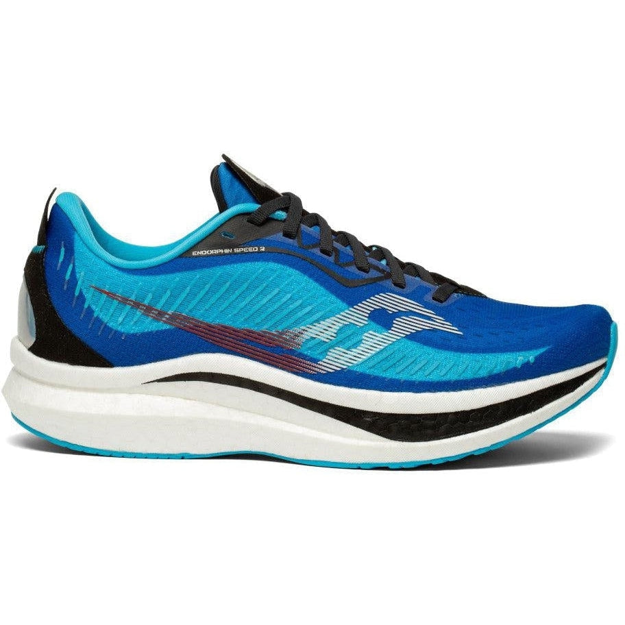 Men's Saucony Endorphin Speed 2, Royal/Black, 11.5 D Medium