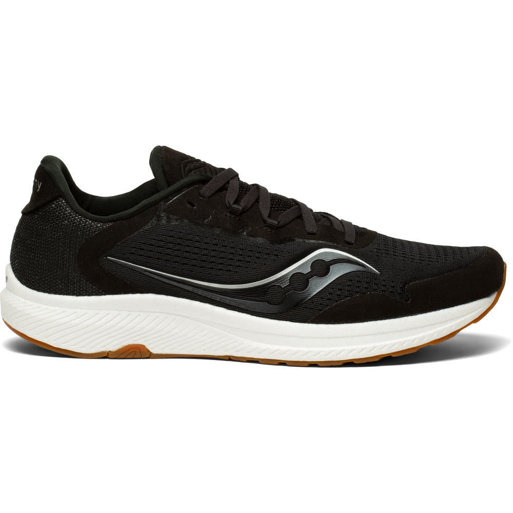 Men's Saucony Freedom 4, Black/Gum, 12 D Medium
