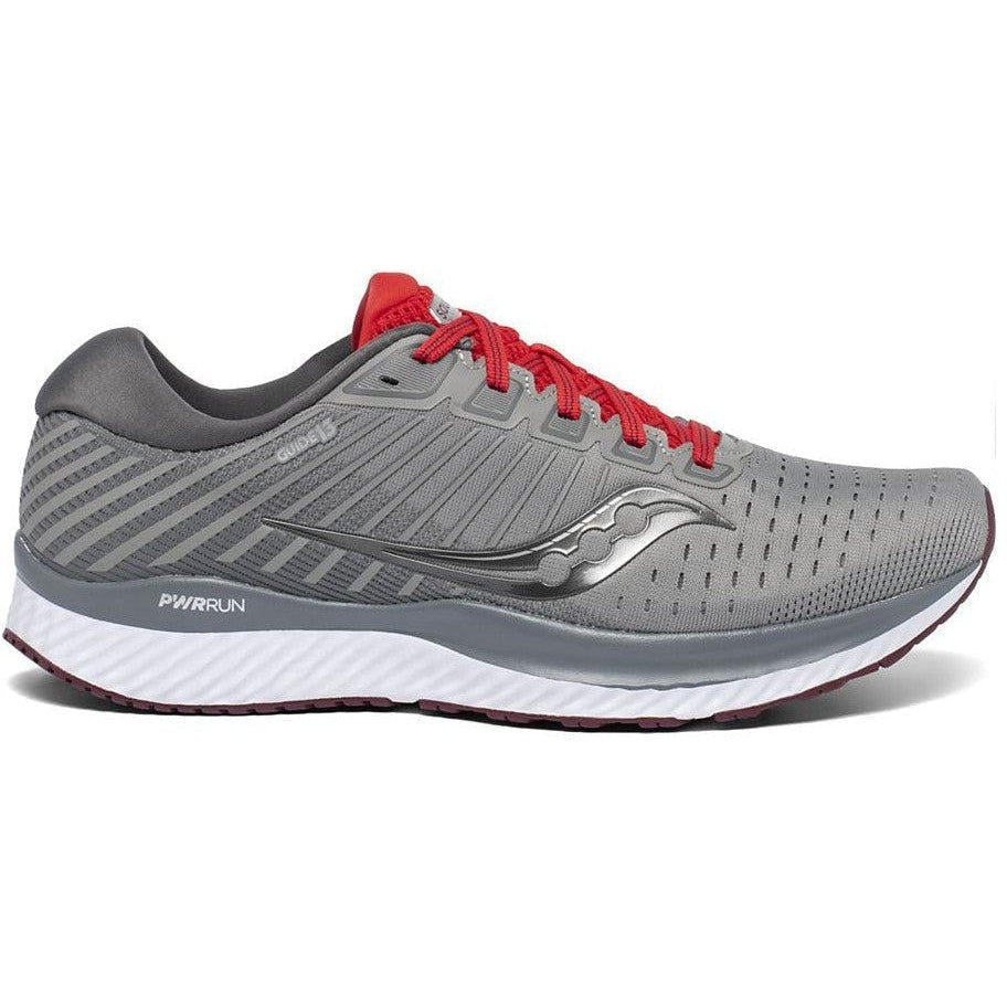Men's Saucony Guide 13, Alloy/Red, 10 D Medium
