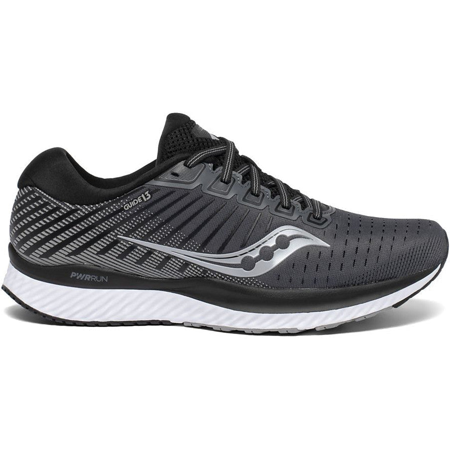 Men's Saucony Guide 13, Black/White, 12 D Medium