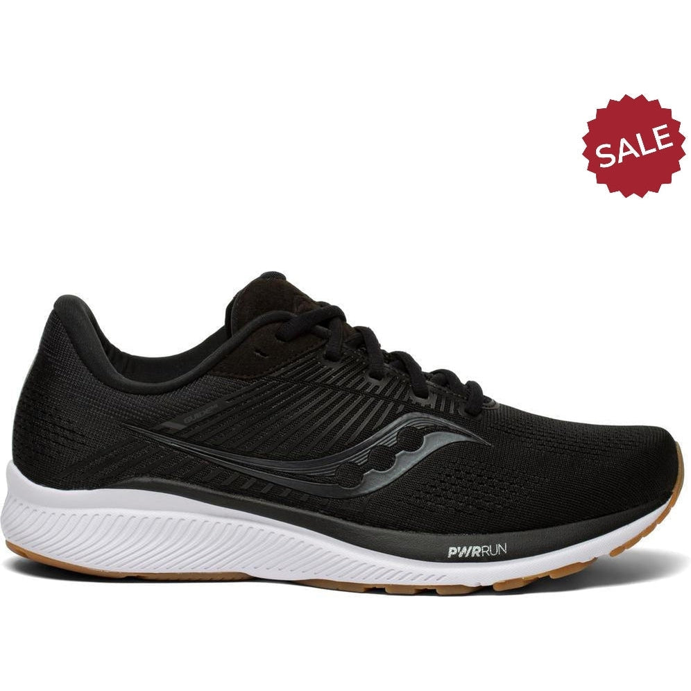 Men's Saucony Guide 14, Black/Gum, 12.5 D Medium