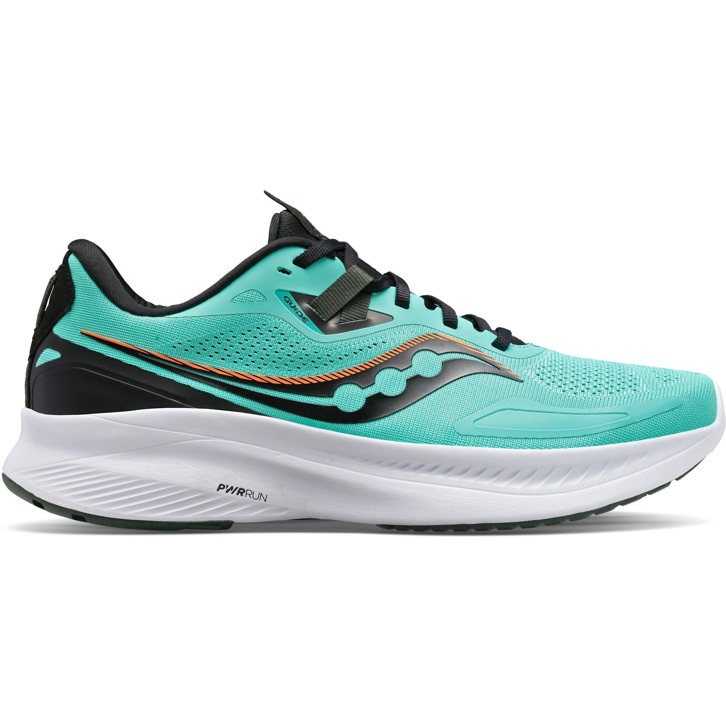 Men's Saucony Guide 15, Coolmint/Zest, 8 D Medium