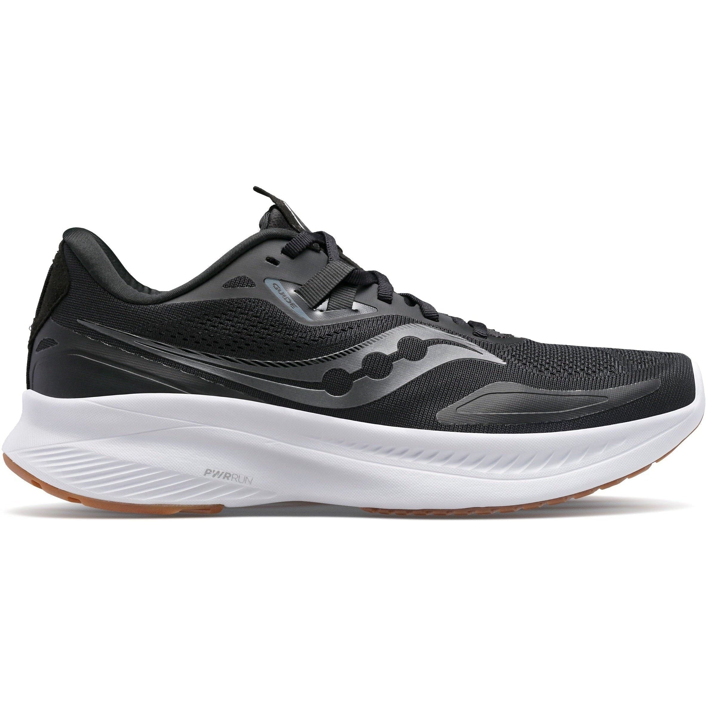 Men's Saucony Guide 15, Black/Gum, 10.5 D Medium