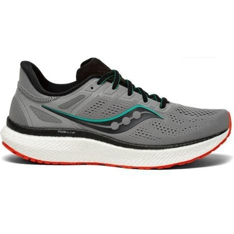 Men's Saucony Hurricane 23, Alloy/Scarlet, 9.5 D Medium