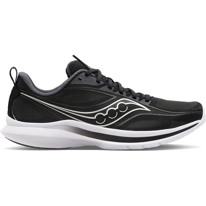 Men's Saucony Kinvara 13, Black/Silver, 14 D Medium
