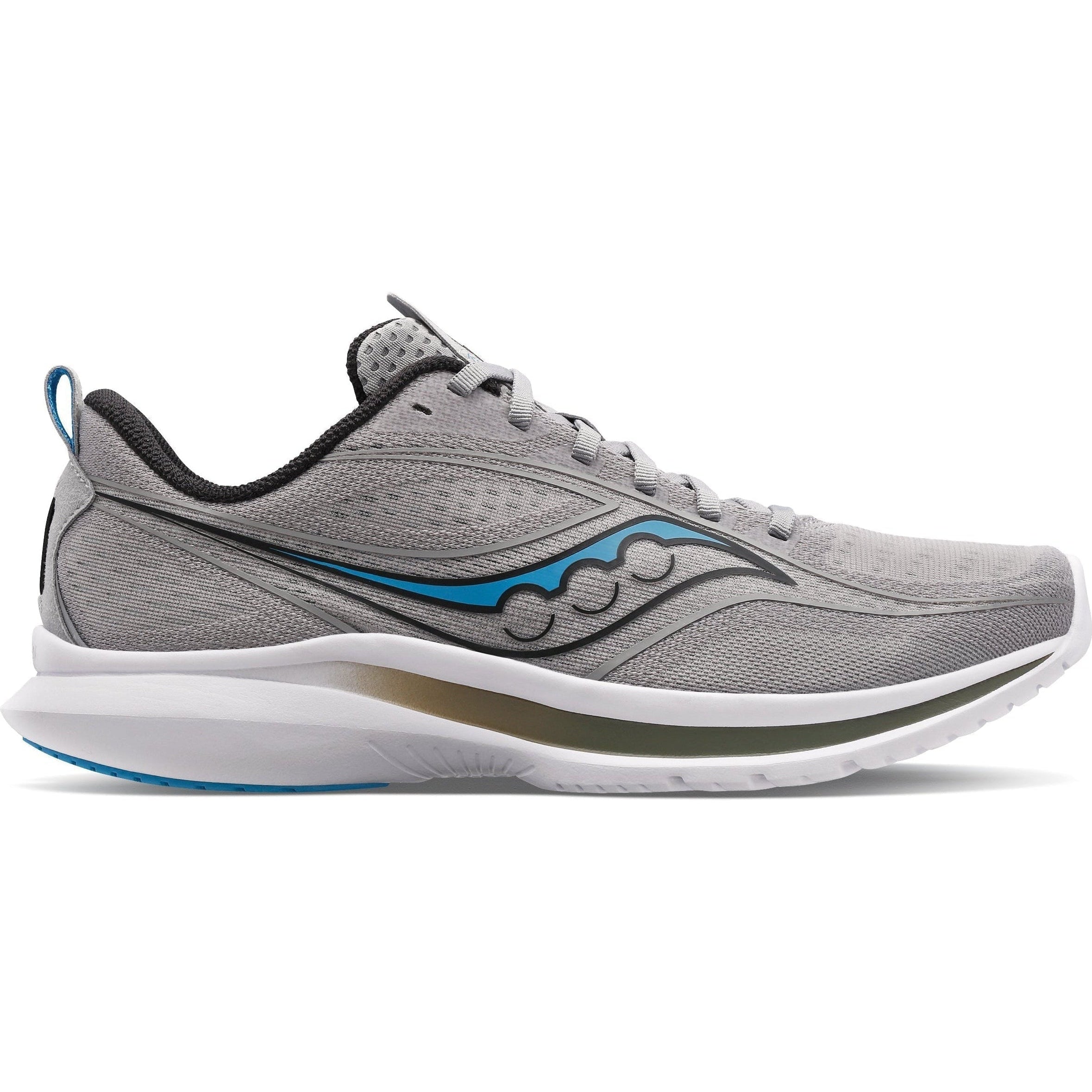 Men's Saucony Kinvara 13, ALLOY/TOPAZ, 8 D Medium